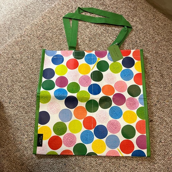 🆕 Kate Spade GOLF BALLS Grocery  Tote - Picture 3 of 11